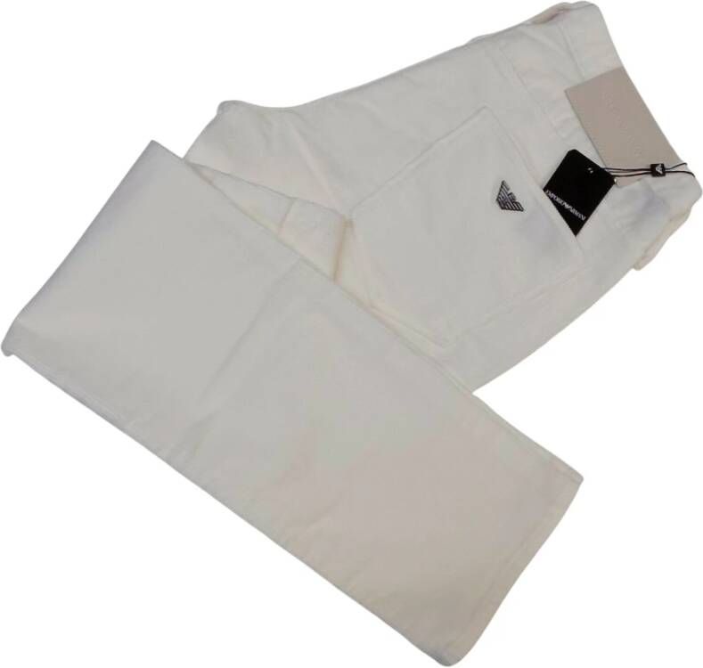 Emporio Armani Lichte en natuurlijke witte jeans White Heren
