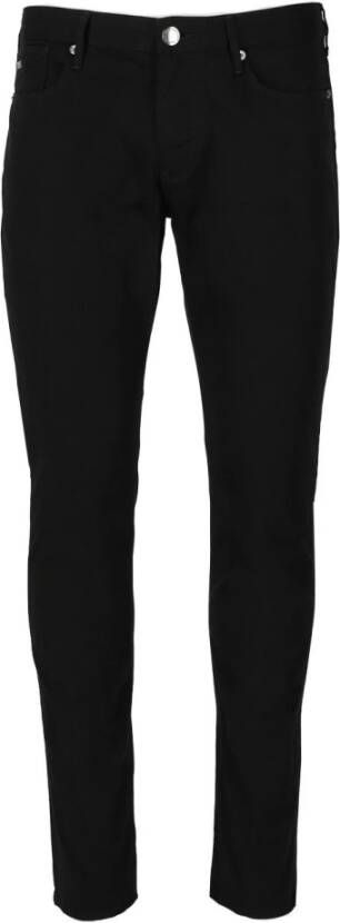 Emporio Armani Stijlvolle Slim-fit Jeans voor Heren Black Heren