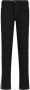 Emporio Armani Slim Fit Denim Jeans met Zijbanden en Logo Belettering Black Heren - Thumbnail 1