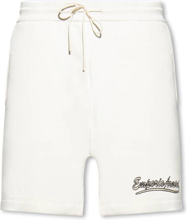 Emporio Armani Vanilla Ice Bermuda Shorts White Heren