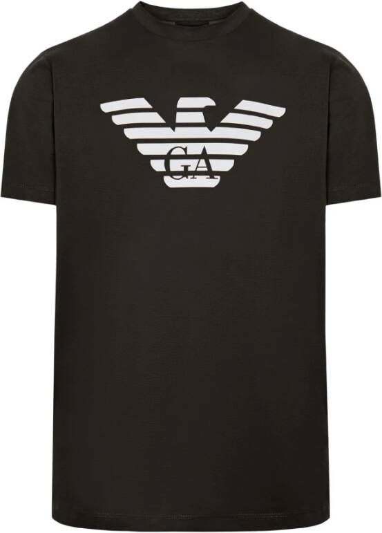 Emporio Armani Katoenen T-Shirt 100% Katoen Zwart Heren