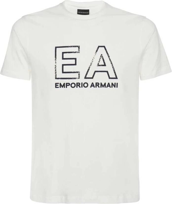 Emporio Armani Katoenen T-Shirt 3L1Tfm 1Jpzz White Heren