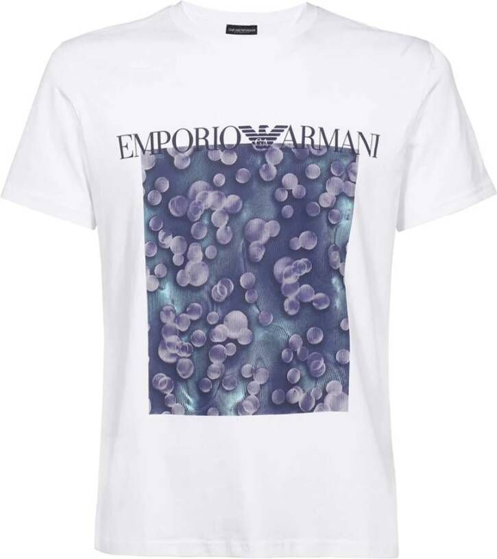 Emporio Armani Katoenen T-Shirt Art. 211818 2R468 White Heren