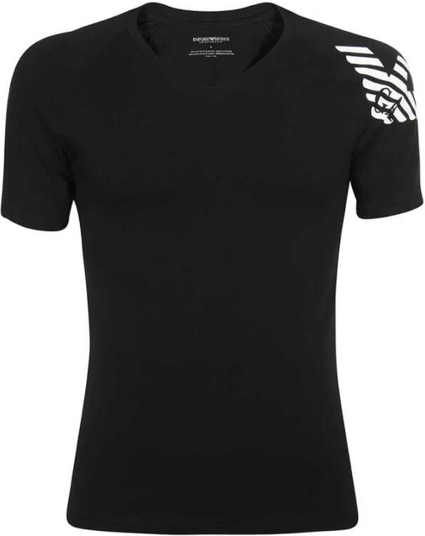 Emporio Armani Katoenen T-Shirt Zwart Heren
