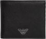 Emporio Armani Minimalistische Portemonnee met Logo en Kaartsleuven Black Heren - Thumbnail 1