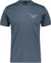 Emporio Armani Heren Petrolio Adelaar Logo T-shirt Blue Heren - Thumbnail 1