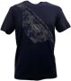 Emporio Armani Navyblauw T-shirt met korte mouwen en camouflagezak met rits Blue Heren - Thumbnail 1