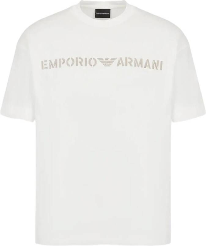Emporio Armani T-shirt met labelstitching