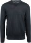 Emporio Armani Ronde Hals Gebreide Trui Klassieke Collectie Black Heren - Thumbnail 1