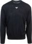 Emporio Armani Zwarte Sweaters met Regular Fit Black Heren - Thumbnail 1