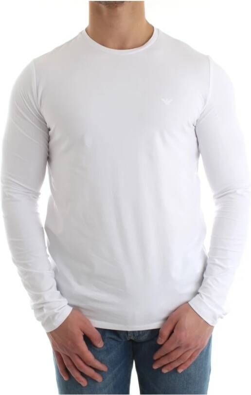 Emporio Armani T-shirt met lange mouwen White Heren