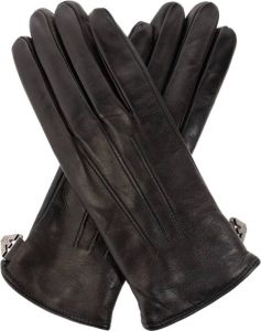 Emporio Armani Leather gloves Zwart Dames