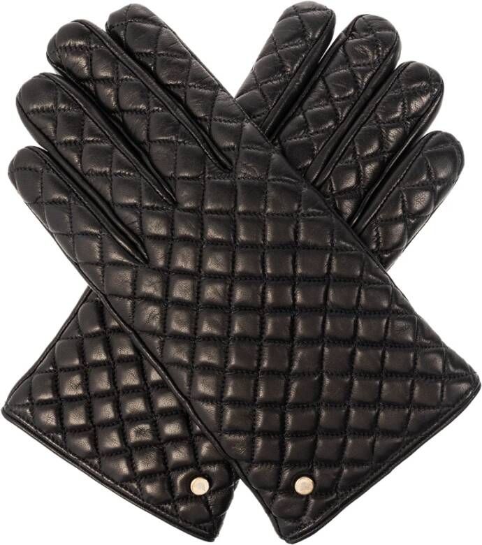 Emporio Armani Leren handschoenen Zwart Heren
