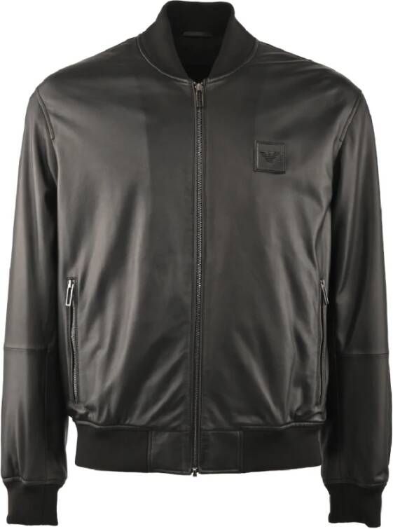 Emporio Armani Blouson Jacket Black Zwart Heren