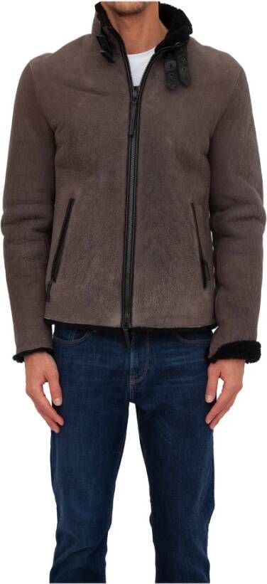 Emporio Armani Lichte jassen Bruin Heren