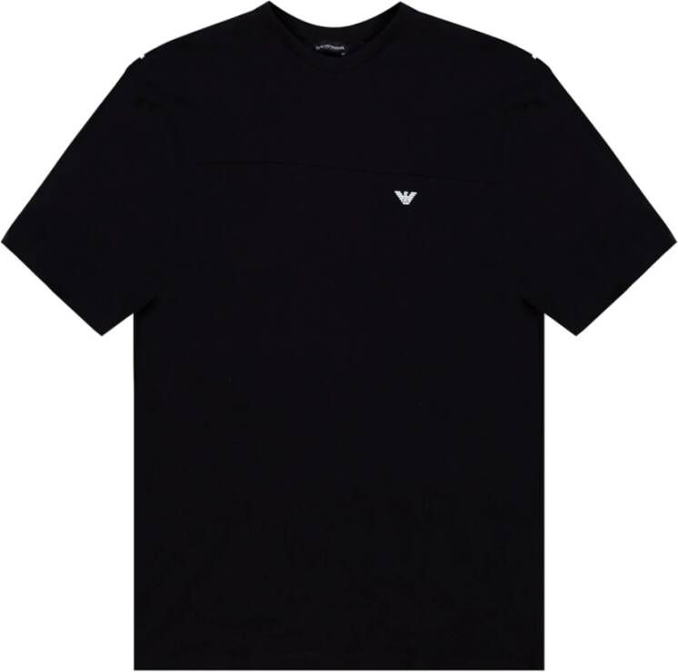 Emporio Armani Logo T-shirt Zwart Heren