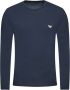 Emporio Armani Klassiek Blauw Langarmig Katoenen T-Shirt voor Heren Blue Heren - Thumbnail 1