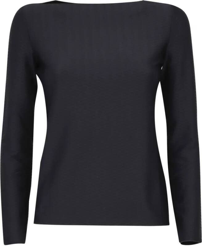 Emporio Armani Long Sleeve Tops Zwart Dames