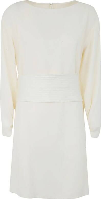 Emporio Armani Long Sleeves Tunic Dress With Belt Wit Dames