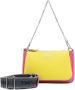 Emporio Armani Dubbele Mini Tas in Fuchsia en Lime Groen Hertenprint met Verstelbare en Afneembare Schouderband Pink Dames - Thumbnail 1
