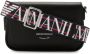Emporio Armani Zwarte Mini Schoudertas met Verstelbare en Afneembare Logo All Over Riem Black Dames - Thumbnail 2