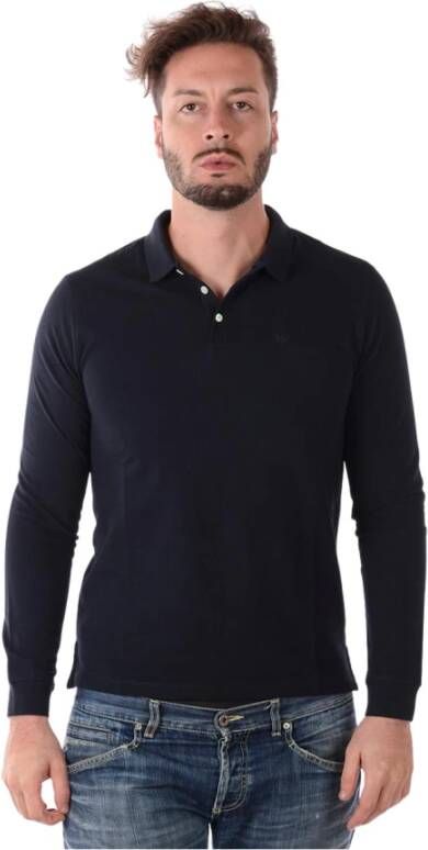 Emporio Armani Upgrade Jouw Garderobe met Stijlvolle Polo Shirt voor Mannen Blue Heren