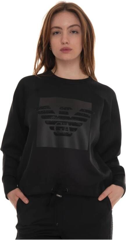 Emporio Armani Over-size sweatshirt Zwart Dames