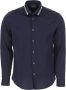Emporio Armani Navyblauw Regular FIT Herenoverhemd Blue Heren - Thumbnail 1