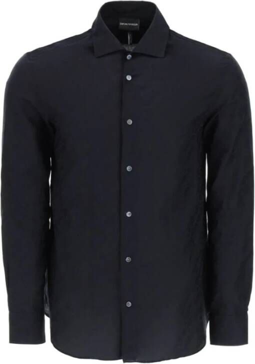 Emporio Armani Overhemd Blue Blauw Heren