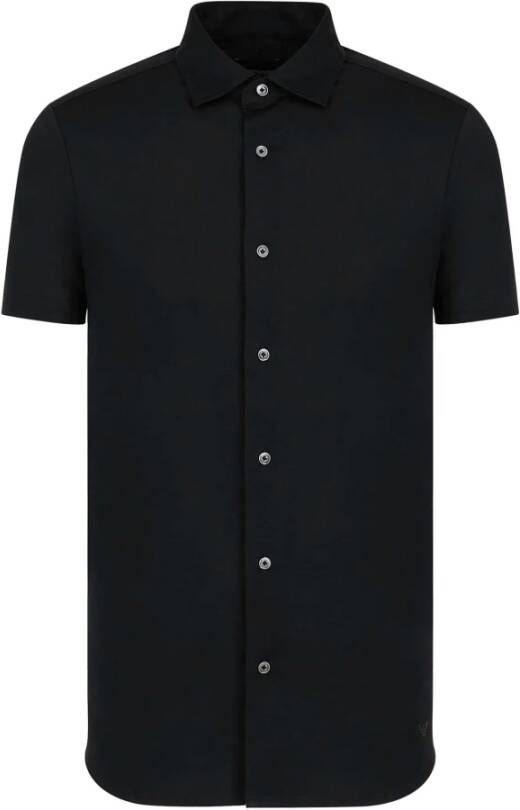 Emporio Armani overhemd zwart 8N1Cg0 1Juvz 0999 Zwart Heren