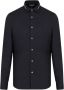 Emporio Armani Marineblauw Slim Fit Herenoverhemd Black Heren - Thumbnail 1