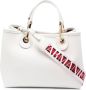 Emporio Armani Kleine MyEA Shopper Tas met Hertenprint en Gouden Details White Dames - Thumbnail 9