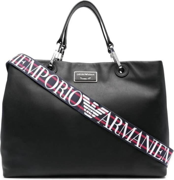 Emporio Armani plastic tas Zwart Dames