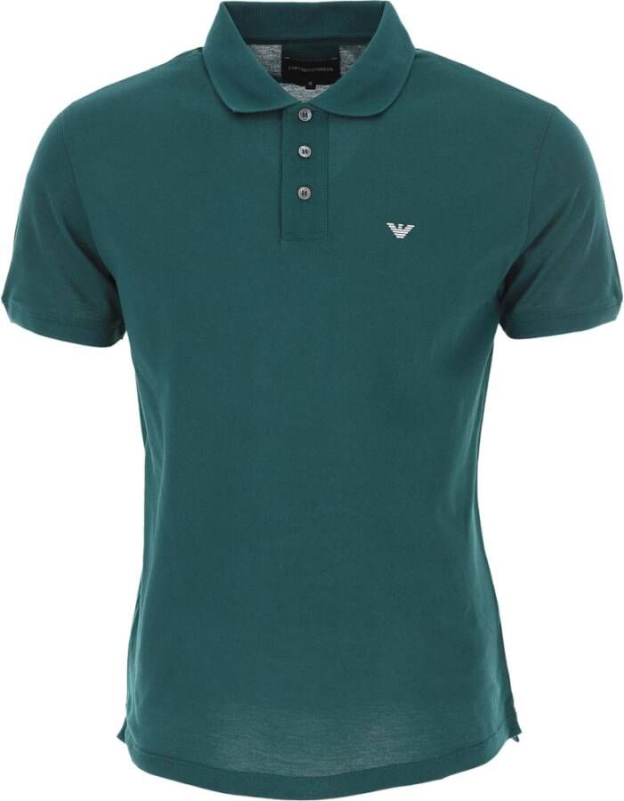 Emporio Armani Polo Shirts Green Heren