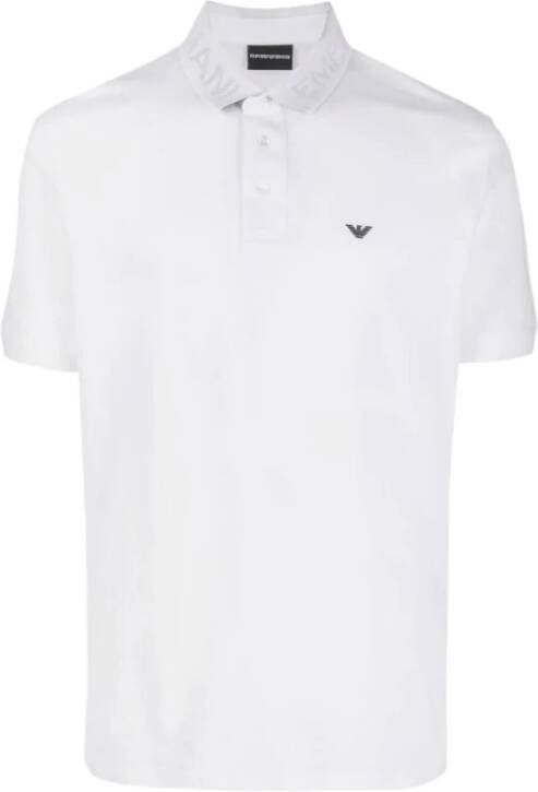 Emporio Armani Klassiek Polo Shirt White Heren