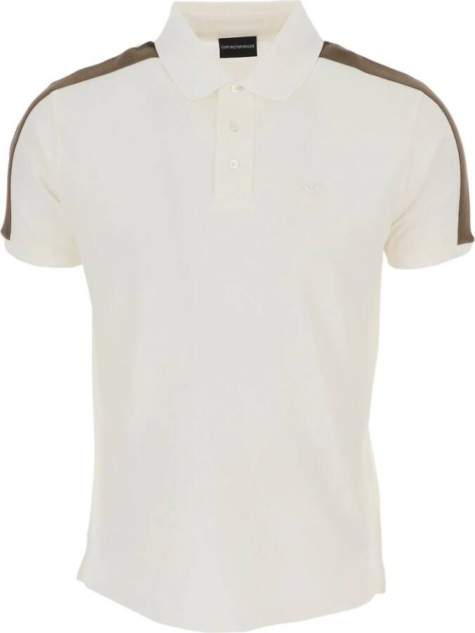 Emporio Armani Witte Lichtgewicht T-shirts en Polos White Heren