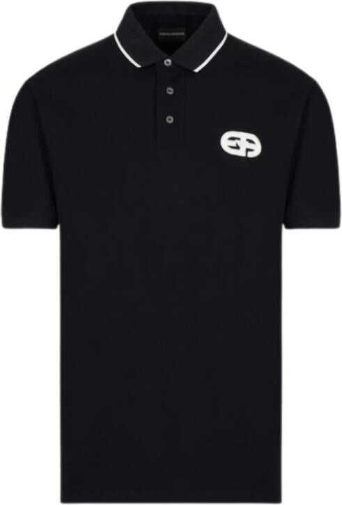 Emporio Armani Poloshirt met logostitching model 'EA Logo'