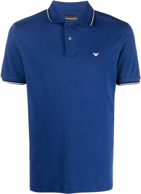 Emporio Armani Polo Shirts Blauw Heren
