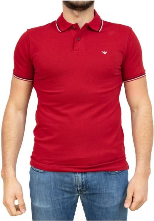 Emporio Armani Polo Shirts Rood Heren