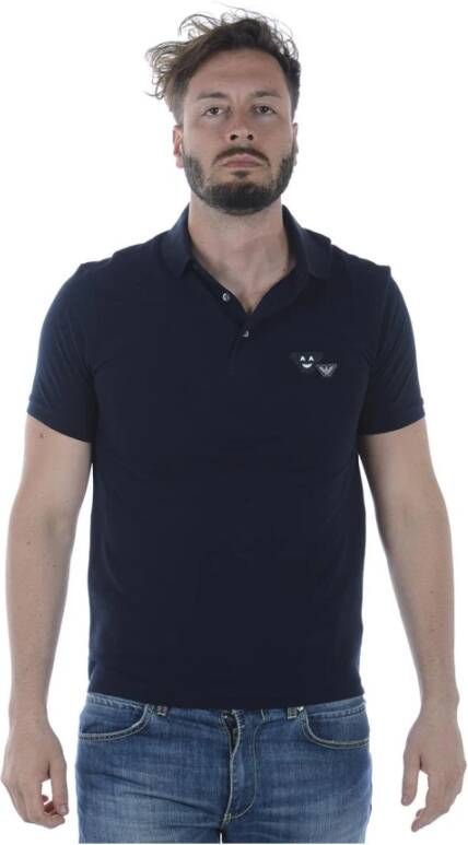 Emporio Armani Polo t-shirt Blauw Heren