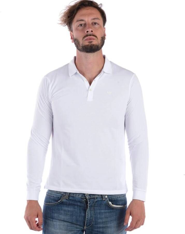Emporio Armani Polo T-Shirt Automatische Vertaling White Heren