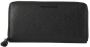 Emporio Armani Ritssluiting Plain Portemonnee met Logo Black Heren - Thumbnail 1