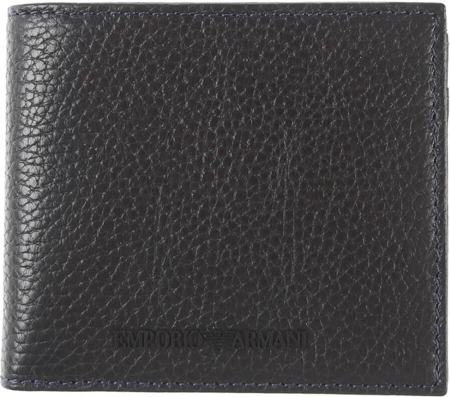 Emporio Armani Portefeuilles; Kaarthouders Blauw Heren