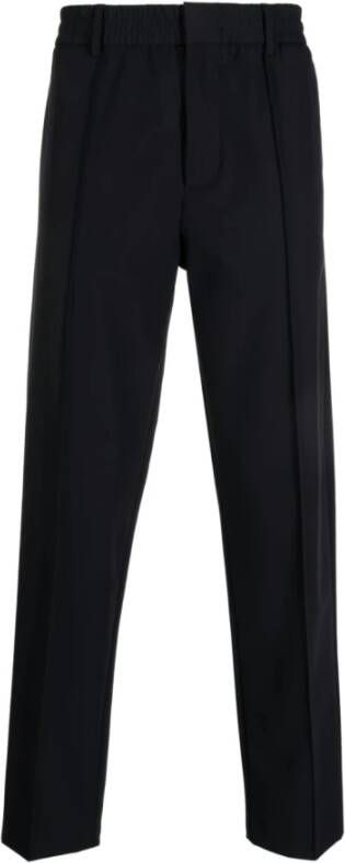 Emporio Armani Rechte Broek Blauw Heren