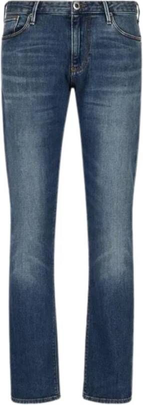 Emporio Armani Veelzijdige Denim Straight Jeans Blue Heren
