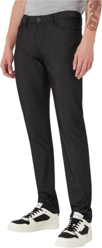 Emporio Armani Veelzijdige Straight Jeans Black Heren