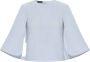 Emporio Armani Elegante Damesblouse met Vleugelmouwen Blue Dames - Thumbnail 3