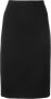 Emporio Armani Zwarte Hoge Taille Midi Rok Black Dames - Thumbnail 1