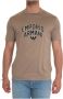 Emporio Armani Maxi Logo Ronde Hals T-shirt Brown Heren - Thumbnail 1