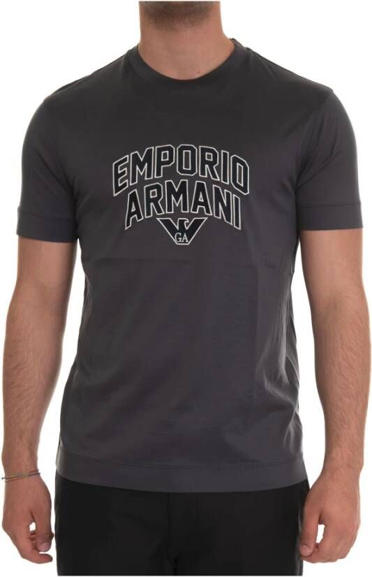 Emporio Armani Round-necked T-shirt Grijs Heren